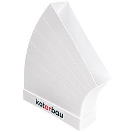 KOTARBAU® Flat Duct Bend 3° - 48° Horizontal Deflection Piece Duct Connector 60 mm x 204 mm Duct Elbow Flat Duct PVC Connector Duct Transition Exhaust Air Supply Air