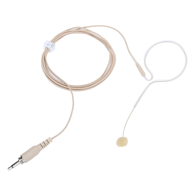 3.5MM Jack Single Earhook Microphone Headset Screw Condenser Microphone for