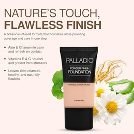 Palladio Base Líquida Skin Foundation Powder Finish Vanilla                                                                                           