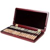 365invent Oboe Reed Case for 20pcs Reeds Maple Wooden (Red Color)