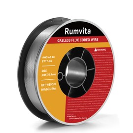 Flux Core Welding Wire .035, E71T-GS 035" -Diameter 10-Pound Flux Core Mig Wire,Strong ABS Plastic Spool with Low Splatter Welding Wire