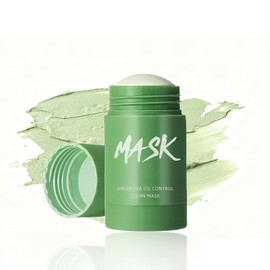 Qwesure Green Tea, Clay Stick Mask, Pore Care, Anti-Sebum, Cuticle Care, Moisturizing, Stick Type, Mini Size, Convenient to Carry (Green Tea)