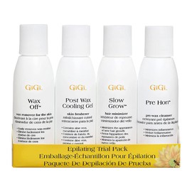 GiGi Post Waxing Essentials Kit, Pre & Post Wax Care Set Waxing Treatments, Skin Prep & Aftercare for Smooth Hair Removal, 2 oz Each