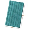 Clara Clark Chenille Bathroom Rugs, Ultra Soft Plush Shaggy Bath