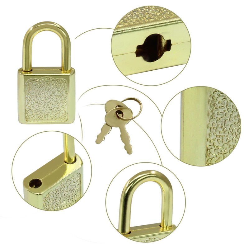 Litoexpe 10 Pcs Mini Cute Diary Padlock Tiny Small Luggage