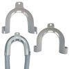goduog 3pcs U Shaped Drain Hose Hook, Gray, Plastic, HolderHook,