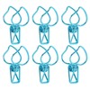 100pcs Binder Clips Cute Cartoon Peach Shape Metal Hollow Tail