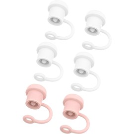 ibasenice Tapas de Pajita de Silicona 6 Piezas Diseño Especial y Material Resistente para Proteger y Mantener Limpias las Pajitas Ocasión
