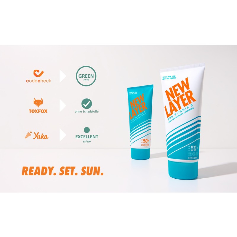 NEW LAYER Sun Cream SPF 50+ Pro Vitamin D Free