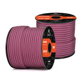 Abma Cord Paracord 620 lbs 4mm 9 Strands 100% Nylon 30M - Berry Purple