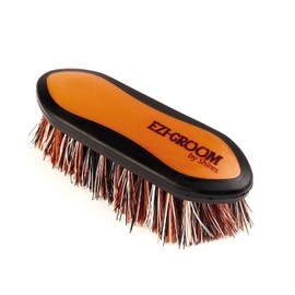 Shires 1484 Ezi-Groom Small Grip Dandy Brush Orange