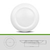 JULLISON 20 Packs 6 Inch LED Low Profile Recessed &