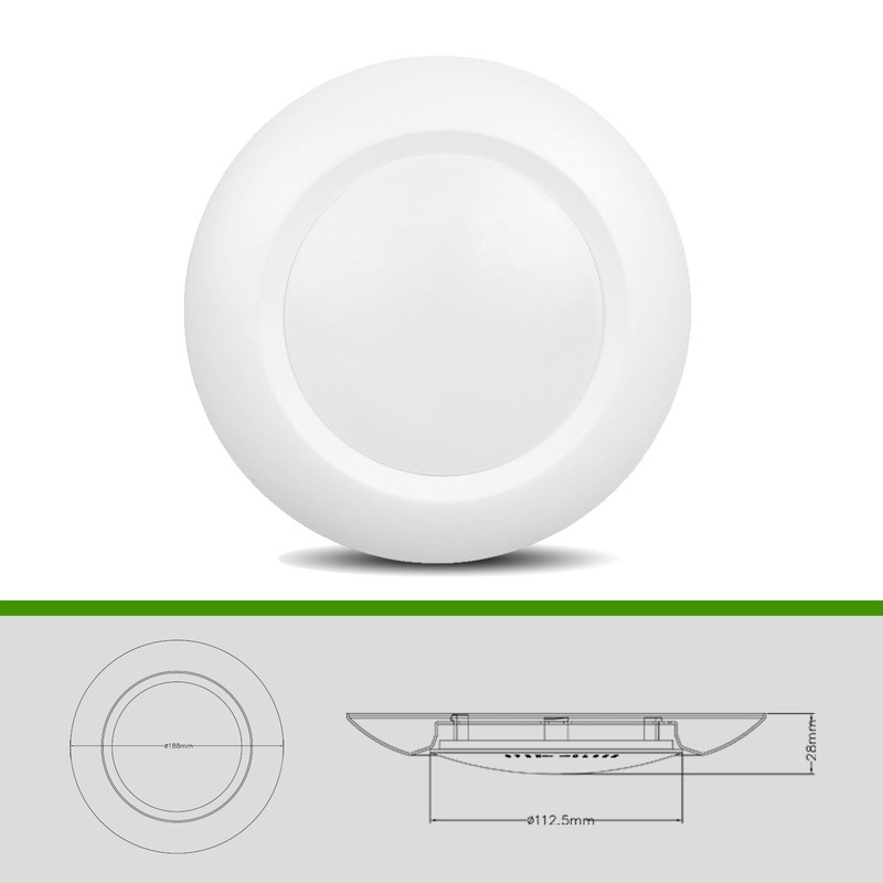 JULLISON 20 Packs 6 Inch LED Low Profile Recessed &