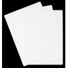 CleverDelights White Plastic Cards - 5" x 7" - 100