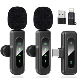 VEZQUA Wireless Lavalier Microphones