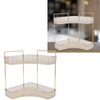 2 Tier Corner Bathroom Countertop Organizer Space Saving Easy Assembly