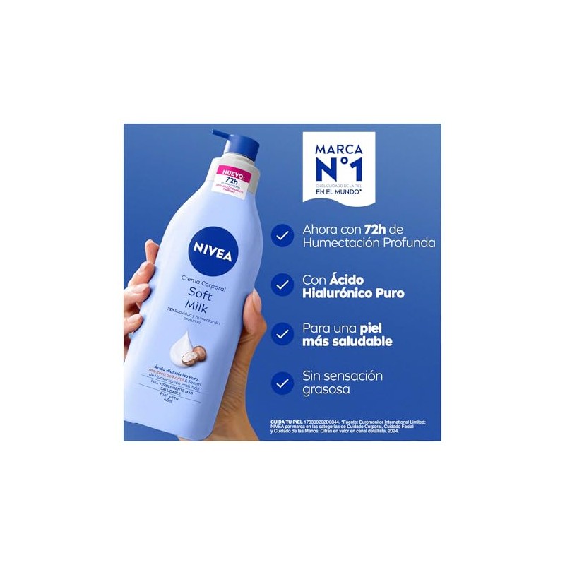 Nivea Body Crema Corporal Body Soft Milk 625ml