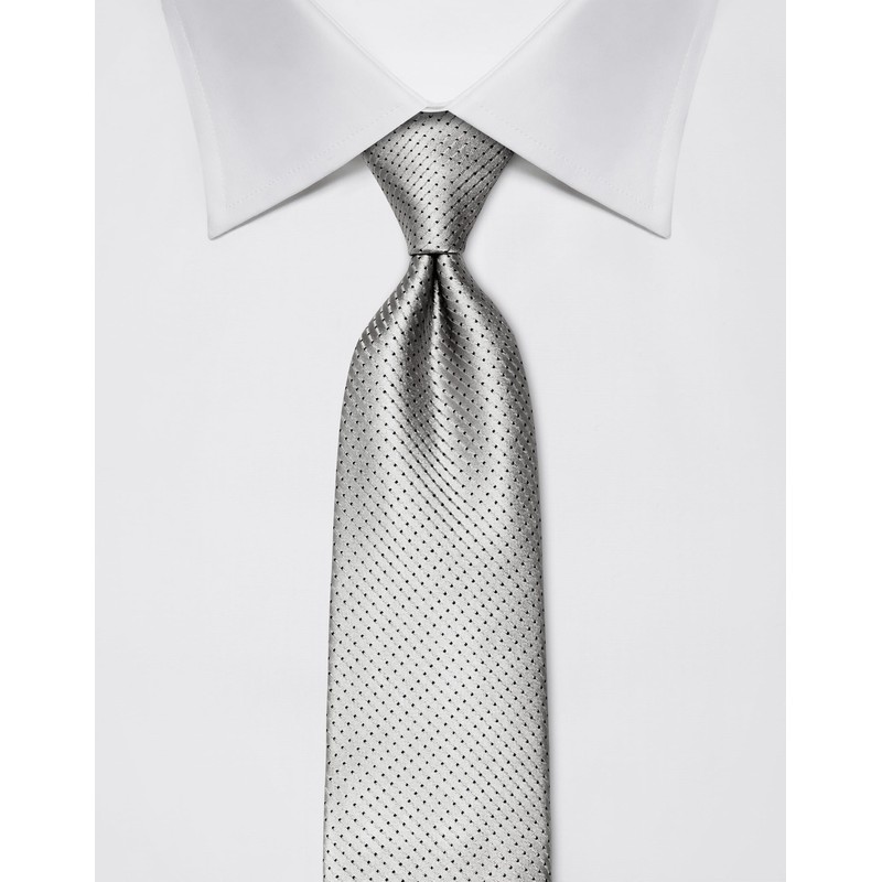 Vincenzo Boretti Men's Tie Pure Silk Polka Dot Elegant Men's