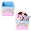 TE-Trend Rainbow Motif Shelf Storage Box Children's Room Folding Box