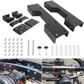 C-Notch Rear Support and Drop Flip Fit for Chevy Silverado C1500 GMC Sierra 1988-1998 (Rear 6" Drop Lowering Flip Kit)
