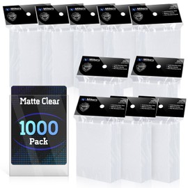1000 Counts Card Sleeves, Matte Clear Card Sleeves Deck Card Protectors, Trading Card Sleeve Fit for MTG, Baseball, Sports, Game Cards (Matte Clear)