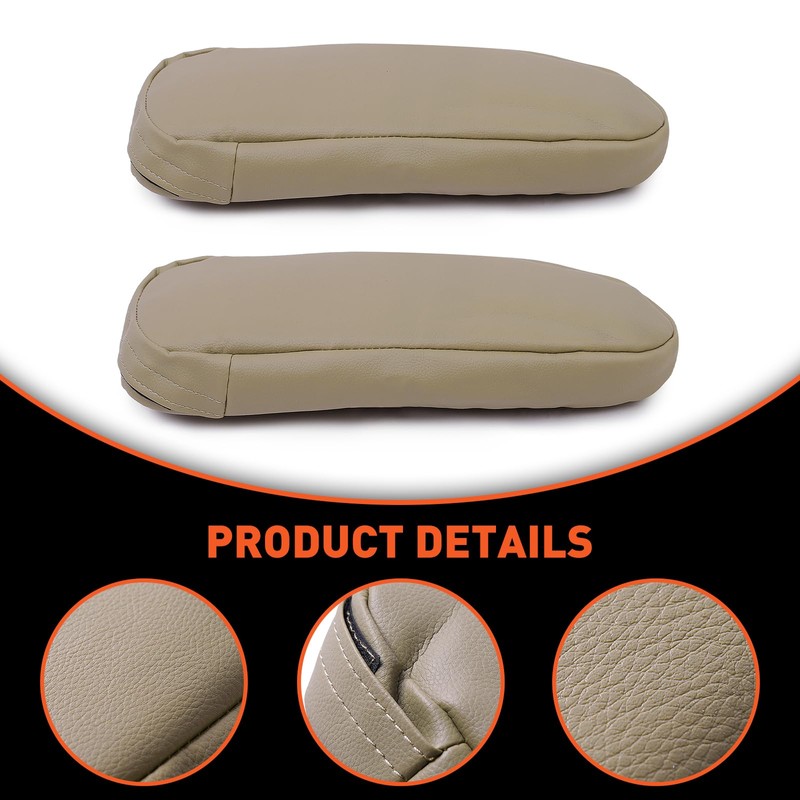 ECOTRIC Armrest Cover Compatible with 1992-1996 Ford Bronco - Med
