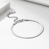 Bestyle Women's Snake Bracelet Stainless Steel Charm Hand Chain, Width