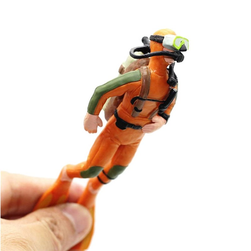 XMHBG 2 Pack Aquarium Diver Ornaments - Floating Fish Tank