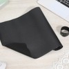 CABODYALS Black Nail Art Table Mat Foldable Soft PU Leather