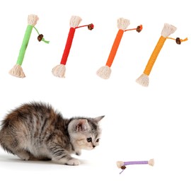 Cat Toy, Chewing Toy, Toothpaste, Bruxing Stick, Natural Safe, Chewing Stick, Cleaning Teeth, Tartar, Plaque, Harmless, Relieves Lack of Exercise, Obesity, Stress Relief (5.9 inches (15 cm), 5 Colors