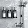 Stylish Shampoo and Conditioner Dispenser Wall Mount Set of 3