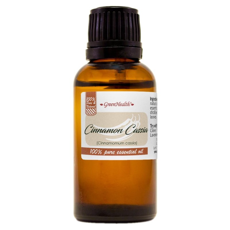 GreenHealth Cinnamon Cassia – 1 fl oz (30 ml) Glass
