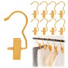 10Pcs Gold Boot Clips for Closet,Single Hooks Clothes Pins Hanger