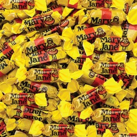 Mary Jane Candy- Old Fashioned, Old School Retro Peanut Butter Taffy by Queen City Candy Cave (2 Pound)