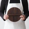 Grilled Cedar Wood Lid, 8.3 inches (21 cm), Pot Lid,