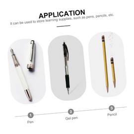 Operitacx 4sets Pen Bag Cardboard Bag Wallet Plush Small Pencil Case Canvas Pencil Case Net Pen Make up Pouch Marker Lid Portable Stationery Special Drawstring Compartments Black 25pcs*4