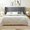 Allewie Full Size Velvet Platform Bed Frame with Vertical Tufted