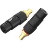 Preffair 2 Units XLR Female to RCA Female HiFi Stereo