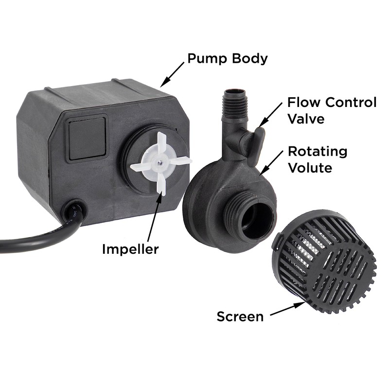 Beckett GR210A Submersible Pump-115V, 190 gph @ 1 foot, Rotating