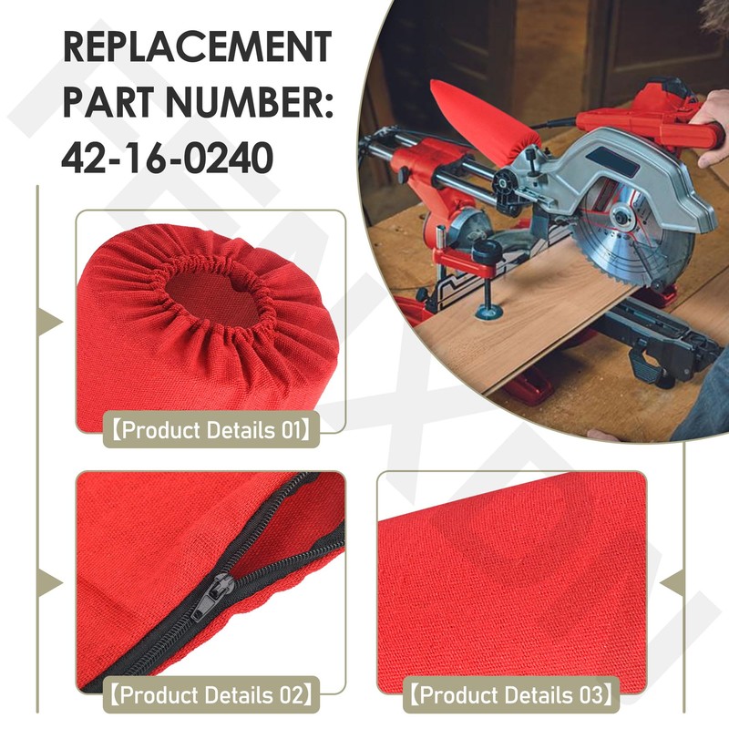 42-16-0240 Saw Dust Bag for Milwaukee 6950-20 B27B B26B B26C