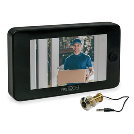 prsTECH® DoorCAM DC2 Plus Wide Screen, Digital Door Viewer 4.3 Inch LCD Display for Door Thicknesses of 38-110 mm, black