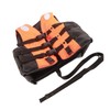Polyester Adult Life Jacket Universal Swimming Drifting Ski Vest(Orange L)