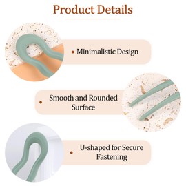 French Twist Hair Pin, 6 Pack 12.5 cm U Shaped French Pin, Hair Fork for Women, Girls, Thick Long Hairs (Multi-colored)