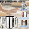 Flour Sifter, Stainless Steel 3 Cup Flour Sifters for Baking,