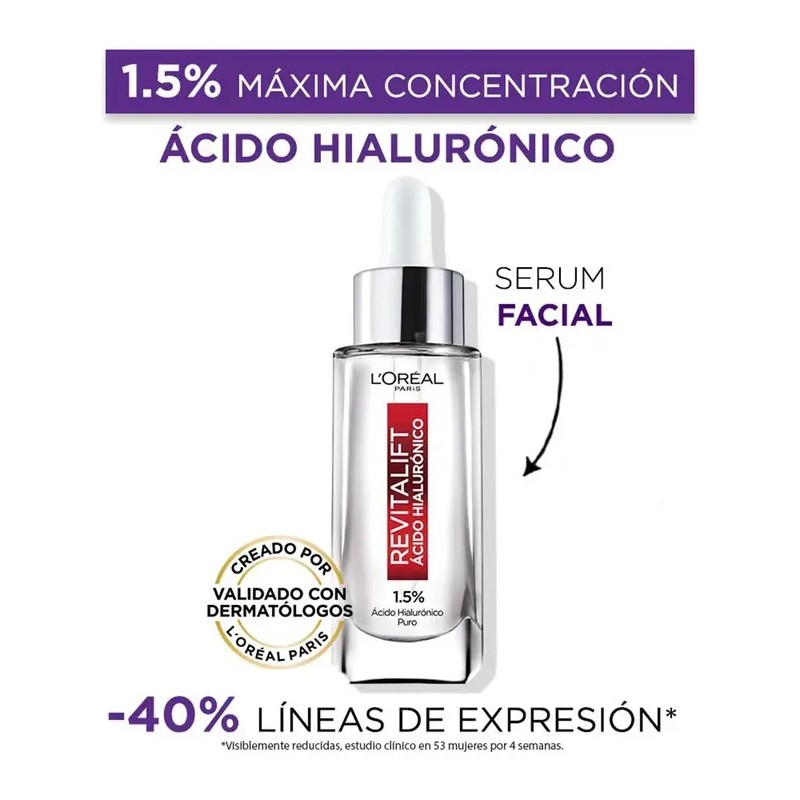 Kit Oréal Paris Sérum Ácido Hialurónico Crema Gel