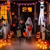 2Pcs Halloween Ghost Windsock with Lights Outdoor Decor