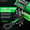 STEGODON Synthetic Winch Rope, 1/4'' x 50ft 10,000LBS Synthetic Winch