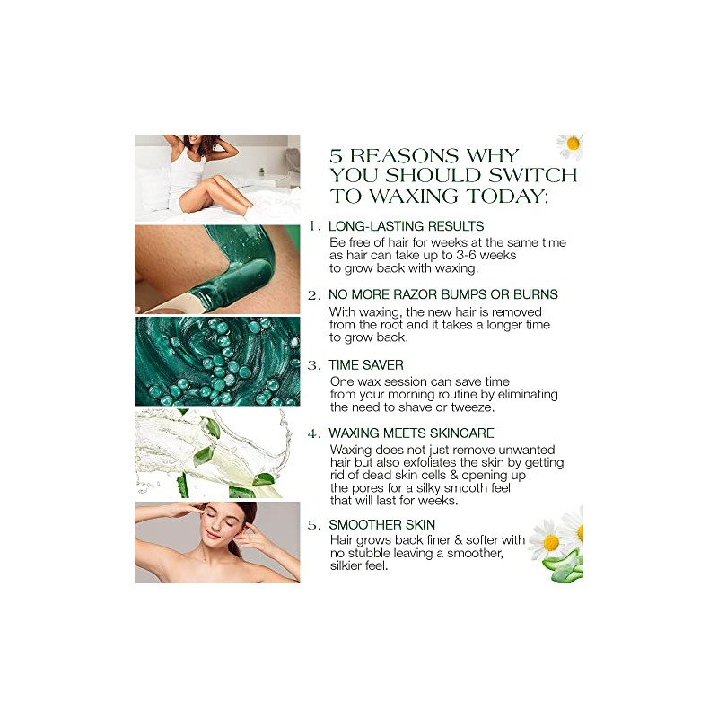 GiGi Nourishing Aloe Hard Wax Beads para depilación, 14 oz