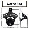 Luwanburg Wall Mounted Bottle Opener OPEN BOTTLE HERE Beer Cap