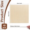 48 Pcs Basswood Sheets Plywood, 12 x 12 x 1/8